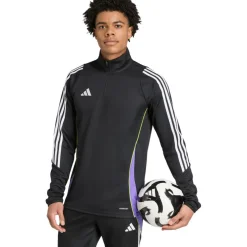 Adidas Tiro 24 trainingsjack heren black purple rush