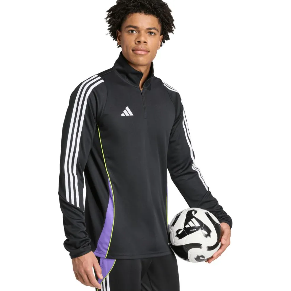 Adidas Tiro 24 trainingsjack heren black purple rush