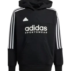 Adidas Tiro fleece hoodie junior black white