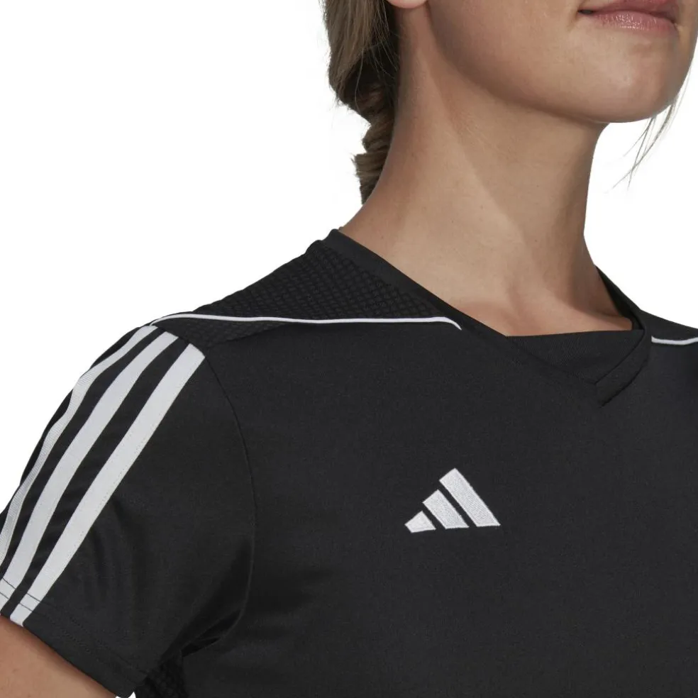 Adidas Tiro voetbalshirt dames 23 black white