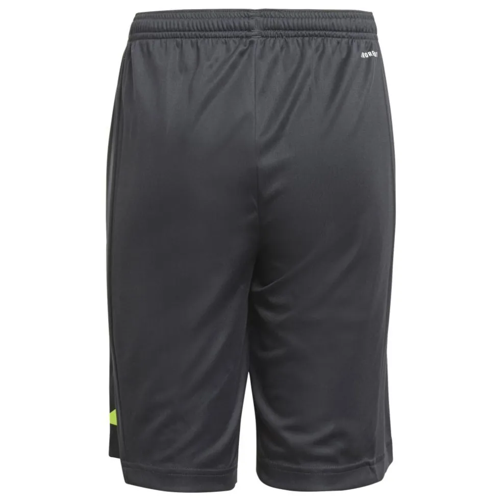 Adidas Train Essentials Logo short junior carbon lucid lemon