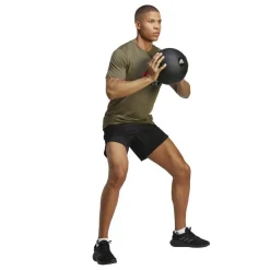 Adidas Train Essentials Seasonal Logo trainingsshirt heren olive strata