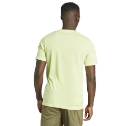 Adidas Train Essentials Seasonal shirt heren pulse lime silver pebble