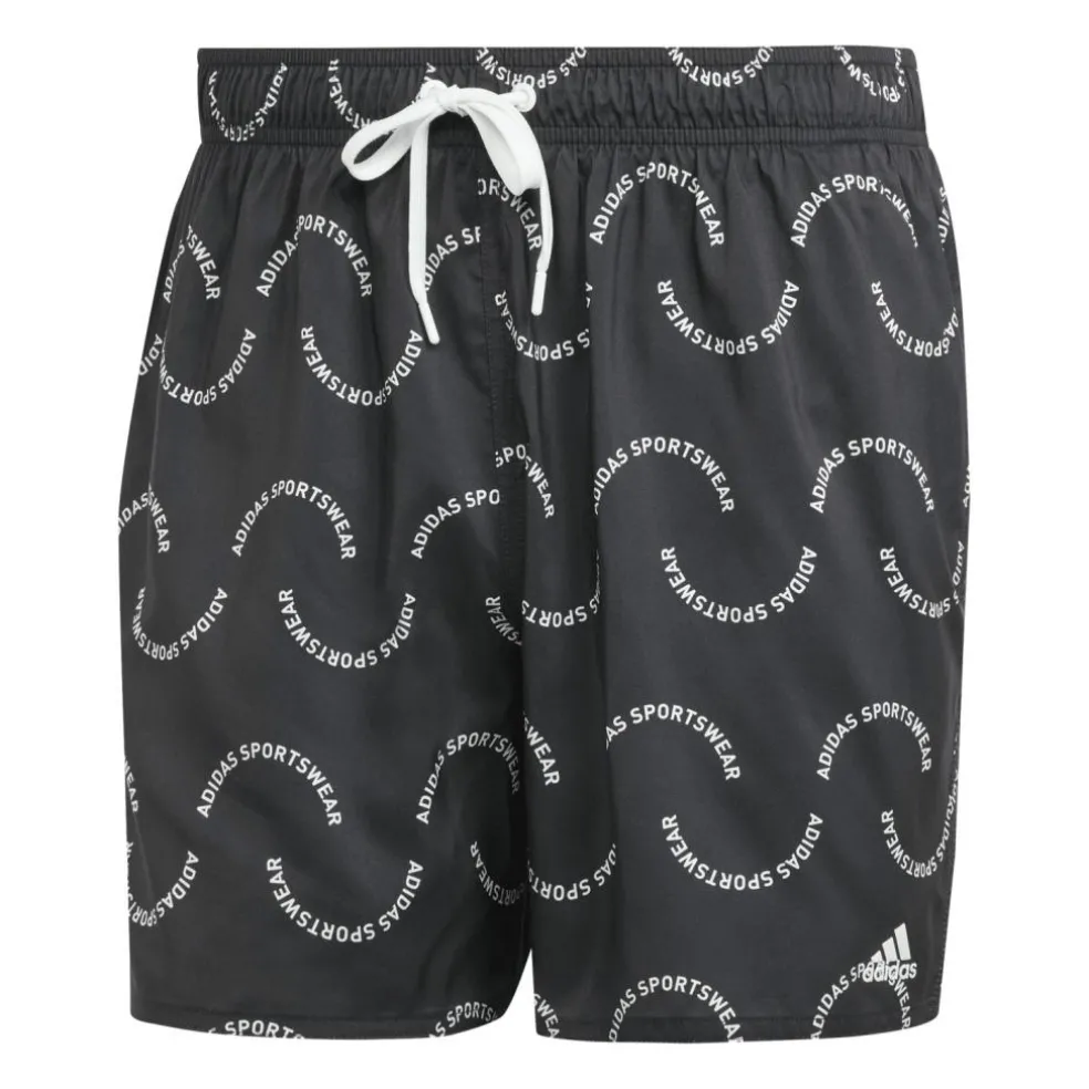 Adidas Wave Logo CLX zwembroek heren black off white