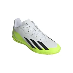 Adidas X Crazyfast.4 zaalvoetbalschoenen junior white core black