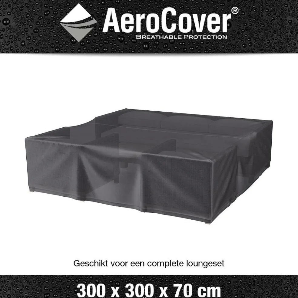 Aerocover Loungesethoes 300 x 300 x 70 antraciet