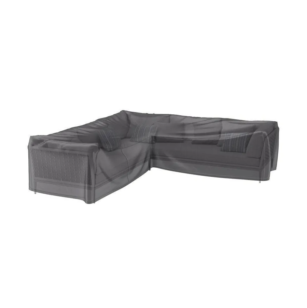 Aerocover Loungesethoes hoekset L-vorm 300 x 300 x 100 x 70 antraciet