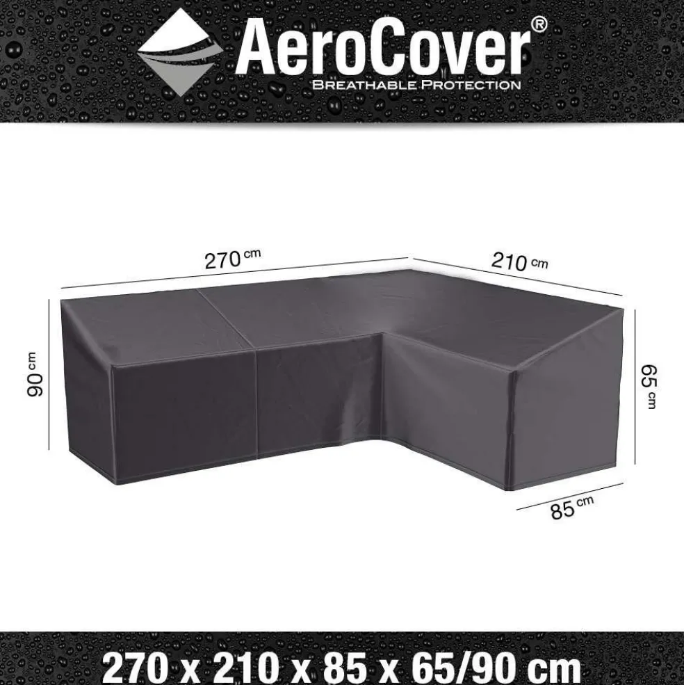 Aerocover Loungesethoes hoekset L-vorm rechts 270 x 210 x 85 x 65 antraciet
