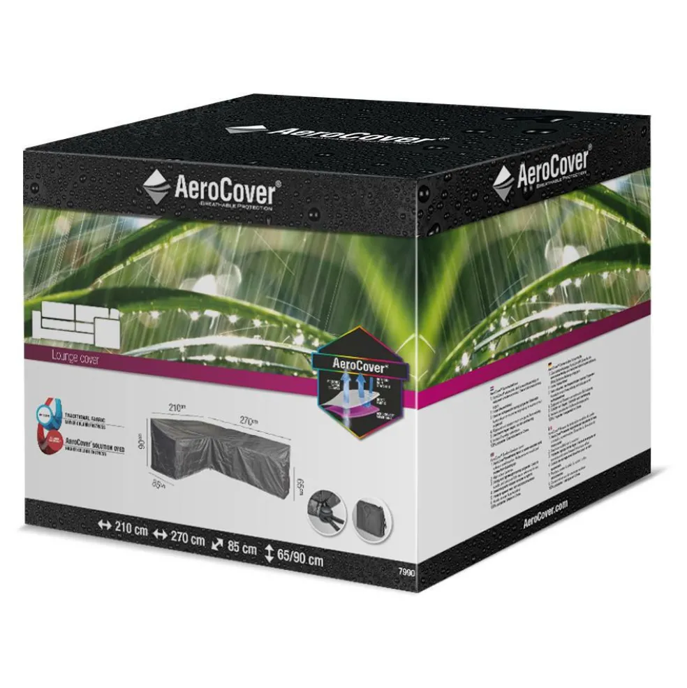 Aerocover Loungesethoes hoekset L-vorm links 270 x 210 x 85 antraciet