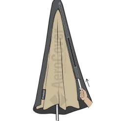 Aerocover Parasolhoes 165 x 25-35 antraciet