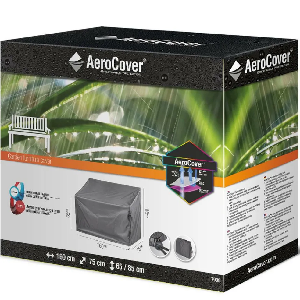 Aerocover Tuinbankhoes 160 x 75 x H65-85 antraciet