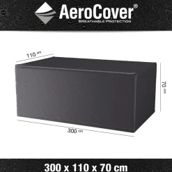 Aerocover Tuintafelhoes 300 x 110 x 70 antraciet