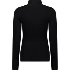 Airforce Ruby Ribbed skipully dames true black white