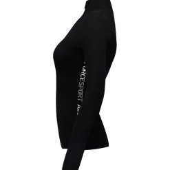 Airforce Ruby Ribbed skipully dames true black white