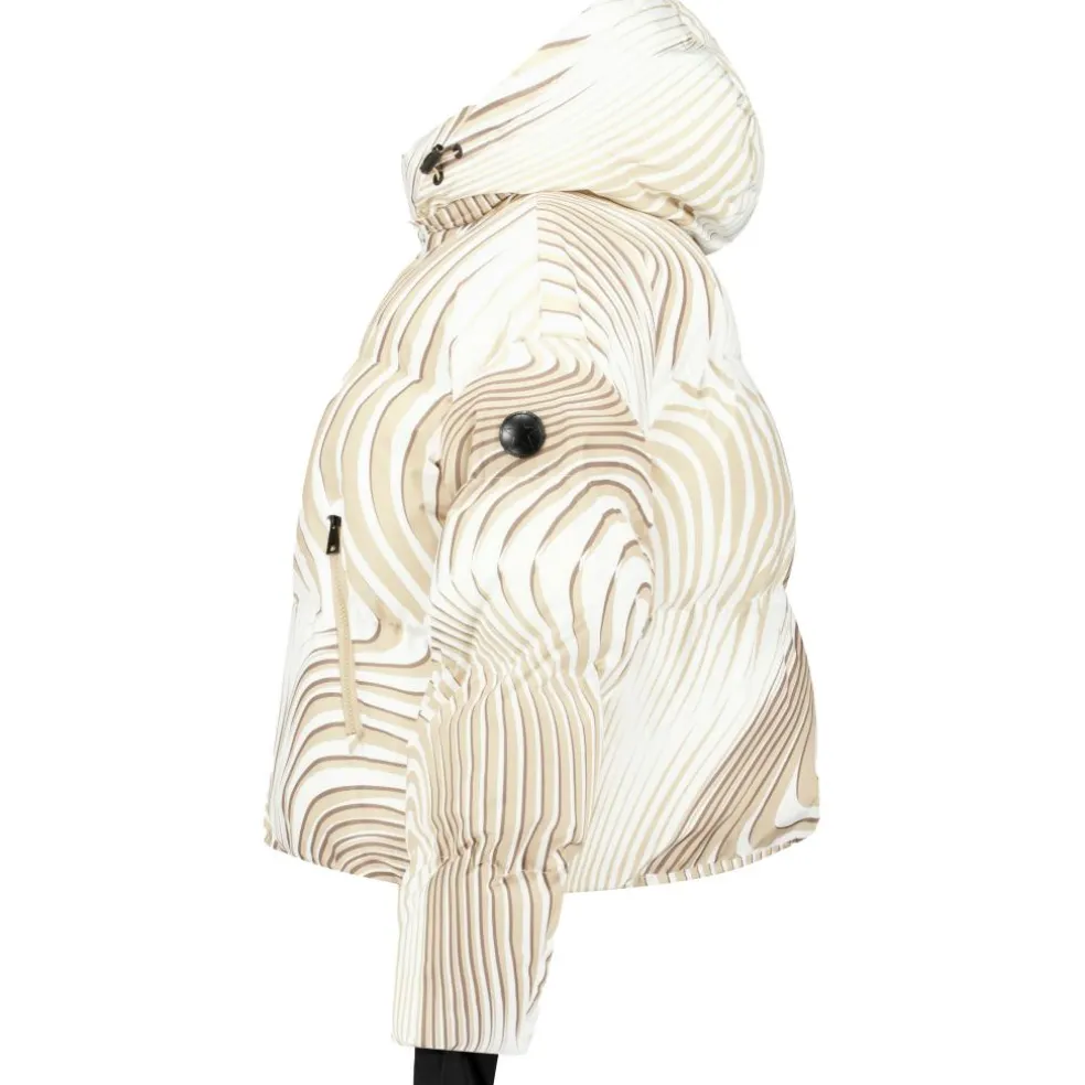 Airforce Sun Peaks Moiré winterjas dames white beige mist