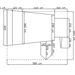 Alpenkreuzer Waterfront vouwwagen groen