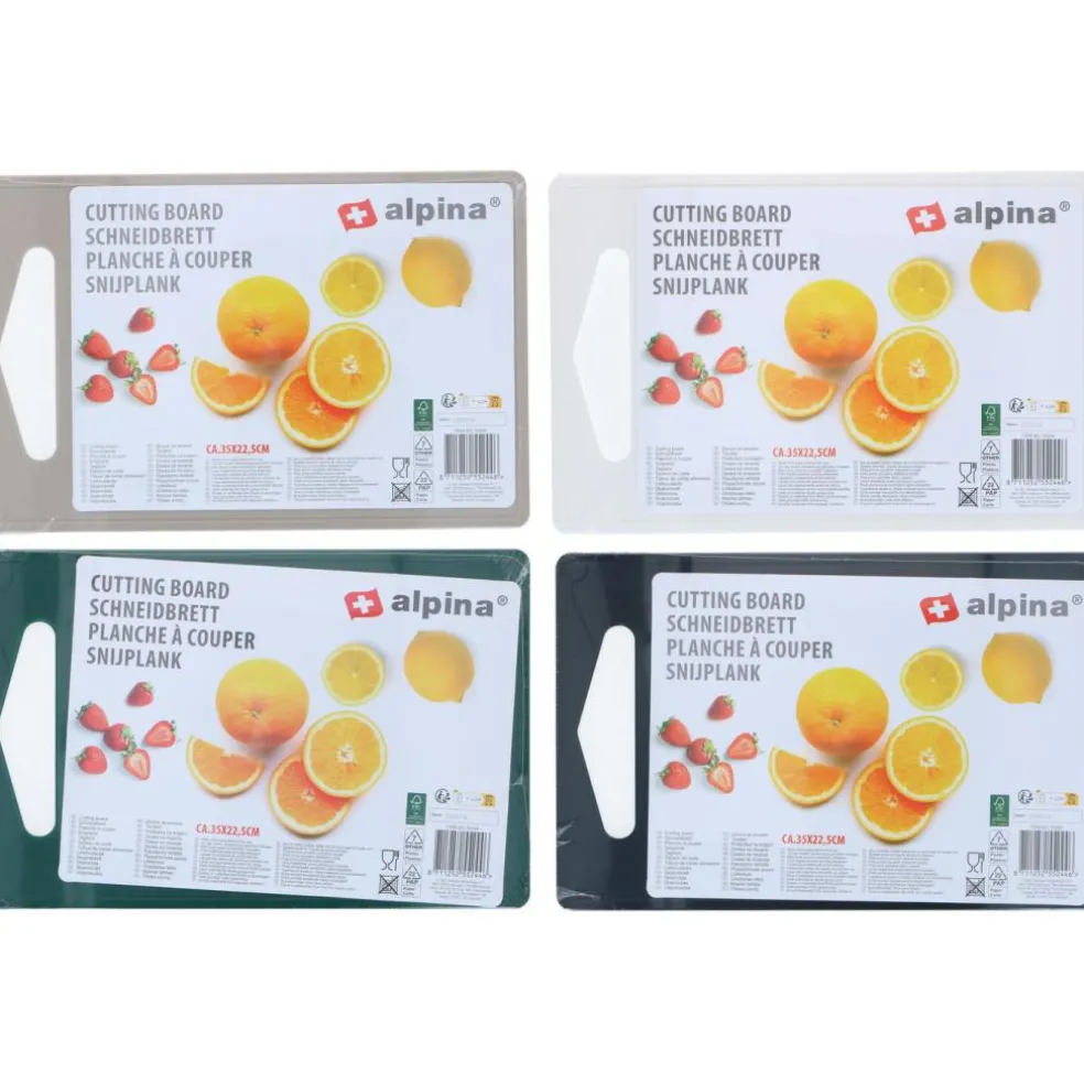 Alpina 871125255244 snijplank 4 kleuren assorti