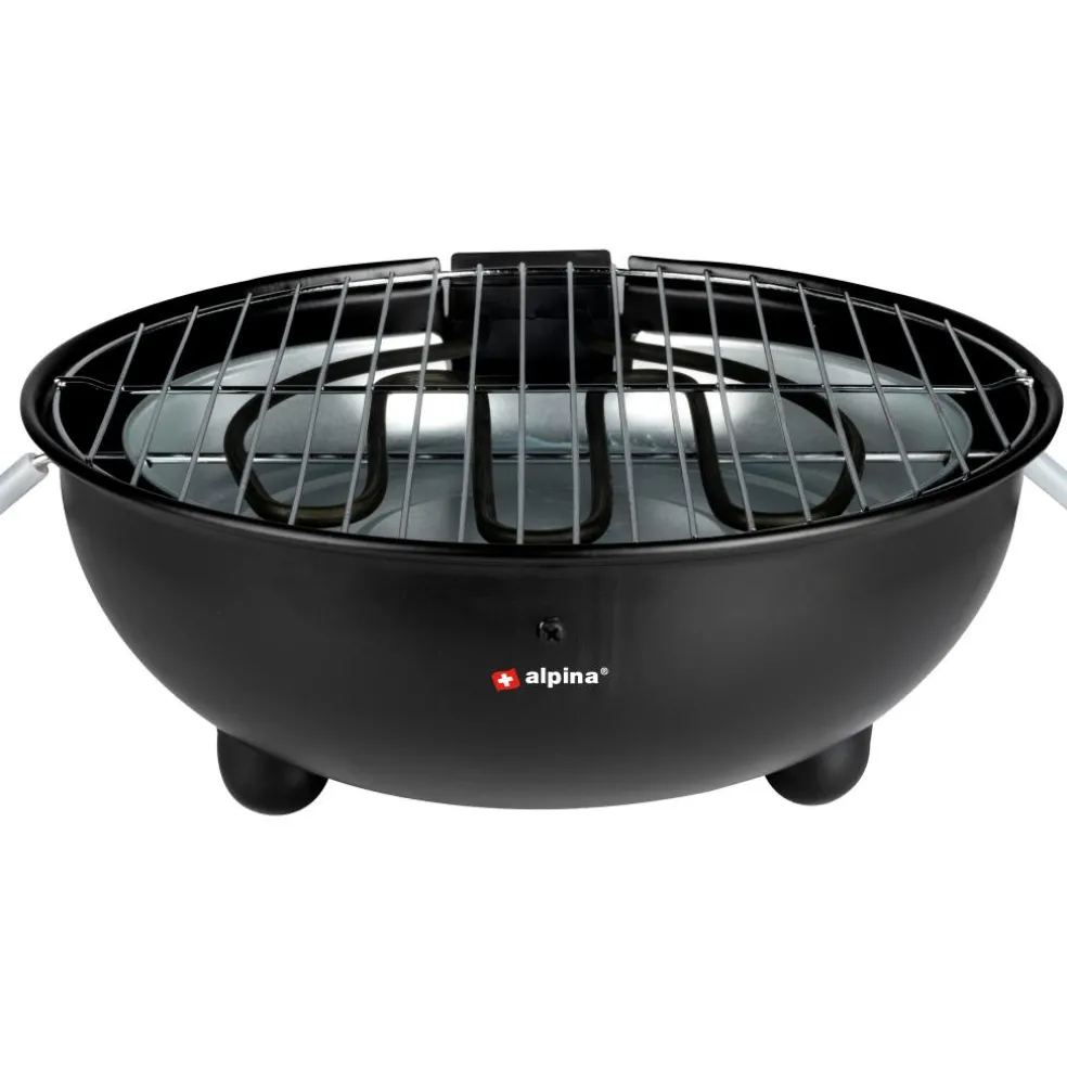 Alpina Table elektrische barbecue black