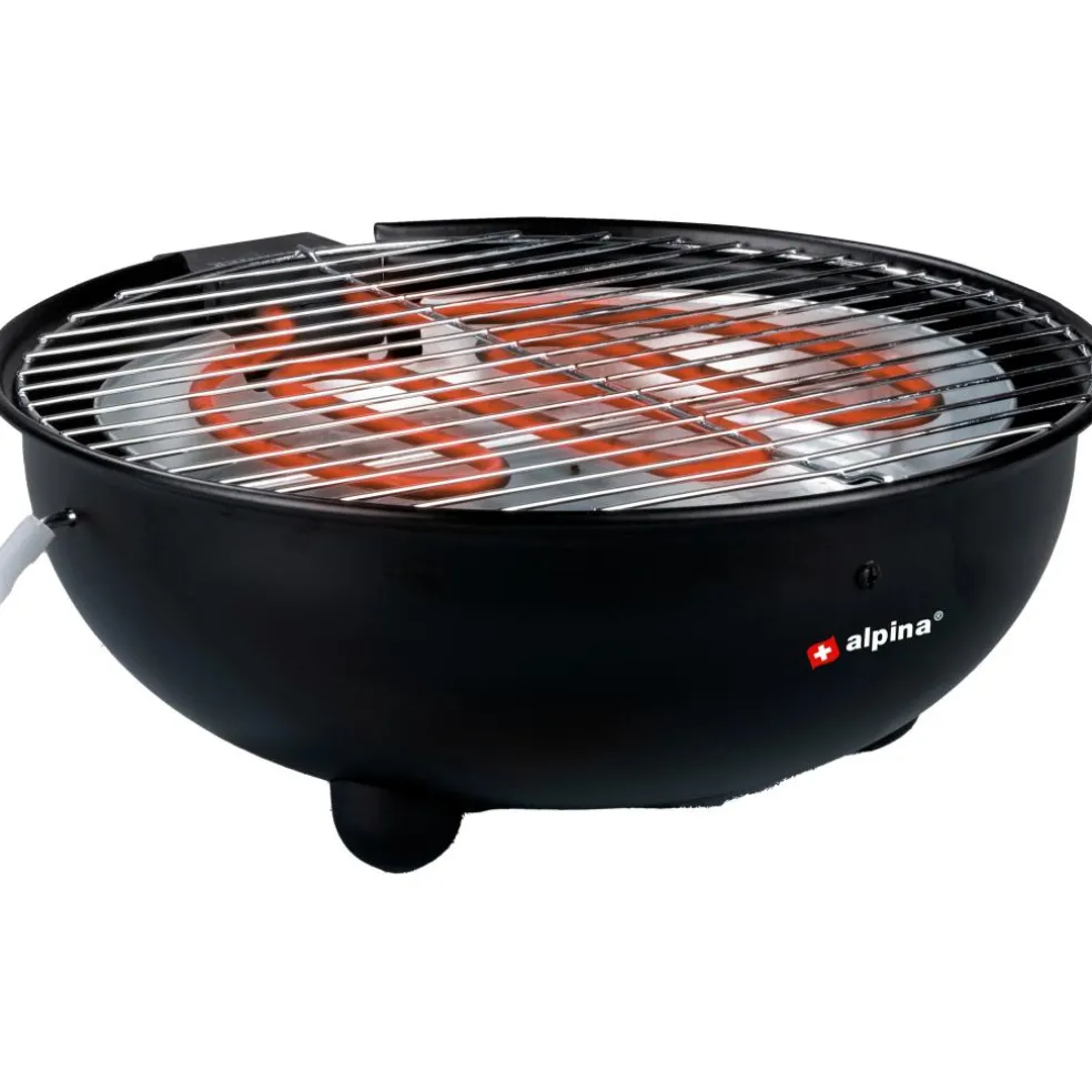 Alpina Table elektrische barbecue black