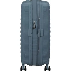 American Tourister  Fastforward Spinner 55 koffer steel blue