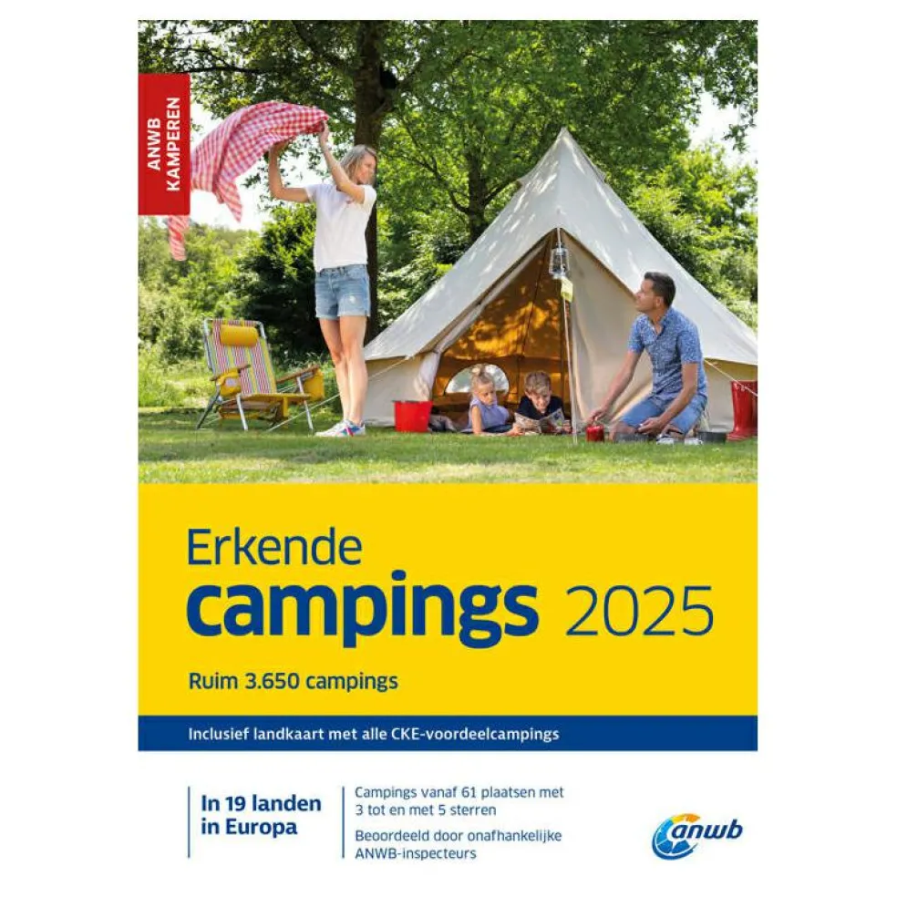 ANWB Erkende Campings Europa campinggids 2025