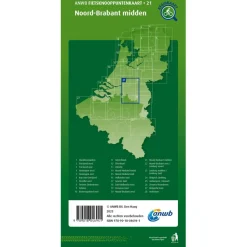 ANWB Knooppunten 21 Noord-Brabant Midden fietskaart