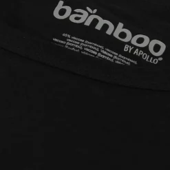 Apollo Bamboo O-hals shirt heren black 2-pack