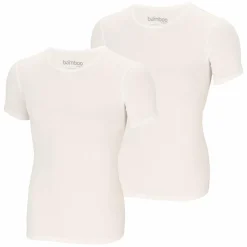 Apollo Bamboo O-hals shirt heren white 2-pack