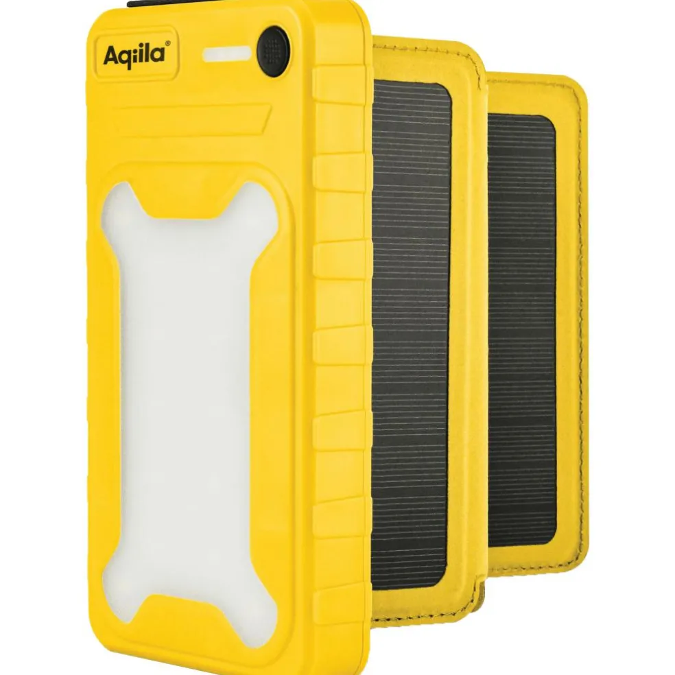 Aqiila Powerbird BS10 Solar 10.000 mAh powerbank yellow