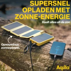 Aqiila Powerbird BS10 Solar 10.000 mAh powerbank yellow
