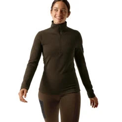 Arc'teryx Kyanite Baselayer Zip Neck shirt dames carob