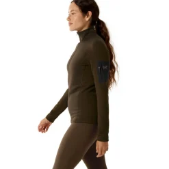 Arc'teryx Kyanite Baselayer Zip Neck shirt dames carob