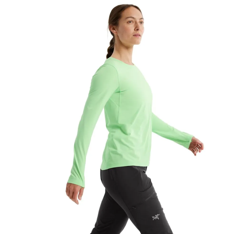 Arc'teryx Taema Crew Neck LS shirt dames phosphorescent heather