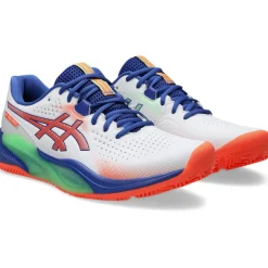 Asics GEL-CHALLENGER 15 padelschoenen heren white vivid coral