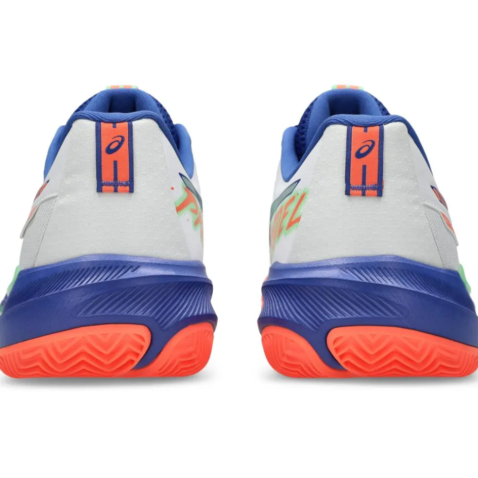 Asics GEL-CHALLENGER 15 padelschoenen heren white vivid coral