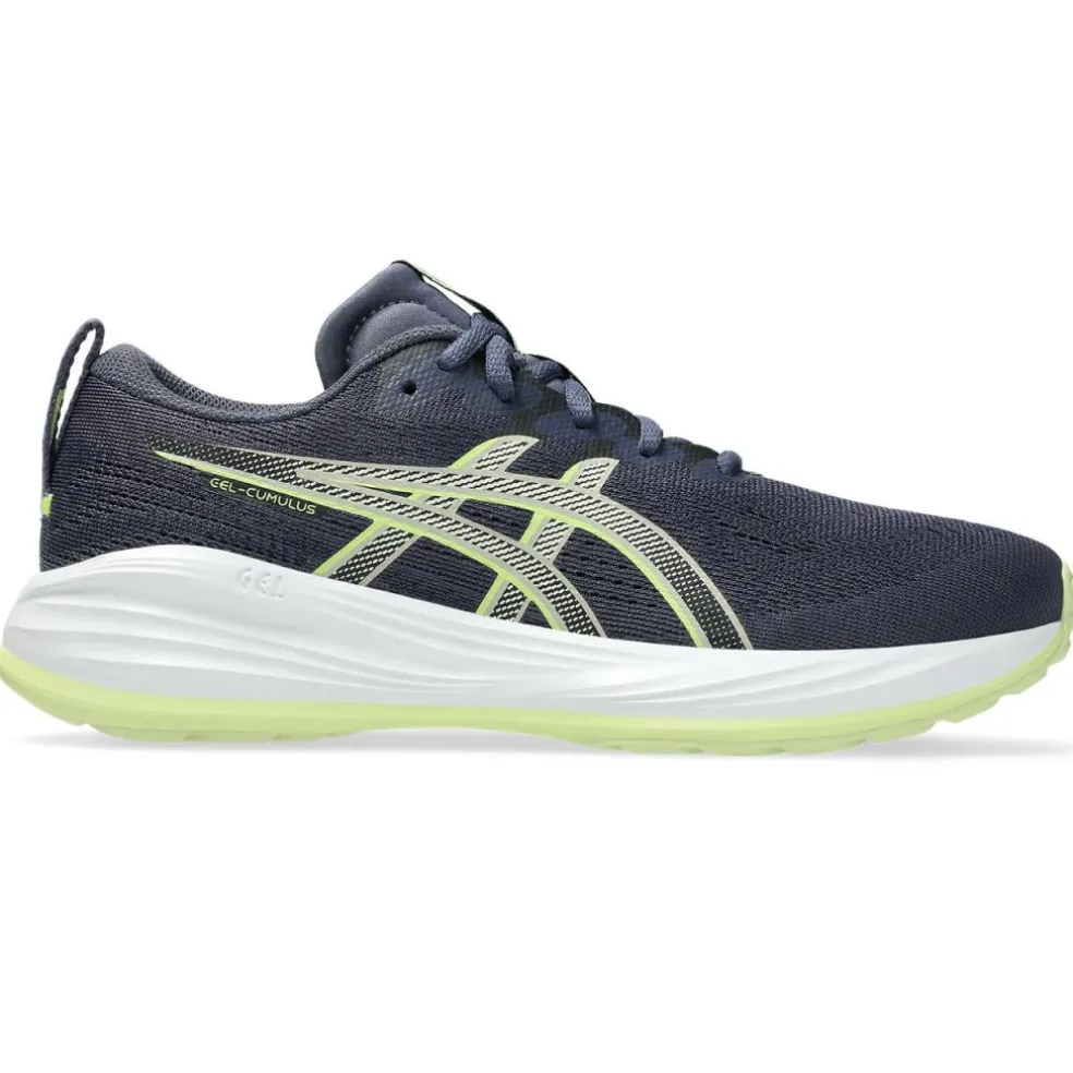 Asics GEL-CUMULUS 27 GS hardloopschoenen junior indigo fog lucid yellow