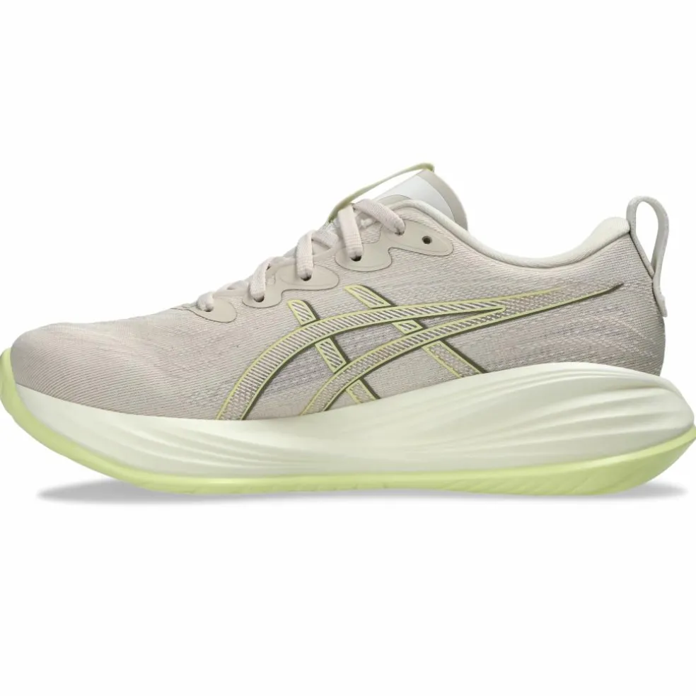 Asics Gel-Cumulus 27 hardloopschoenen dames mineral beige huddle yellow