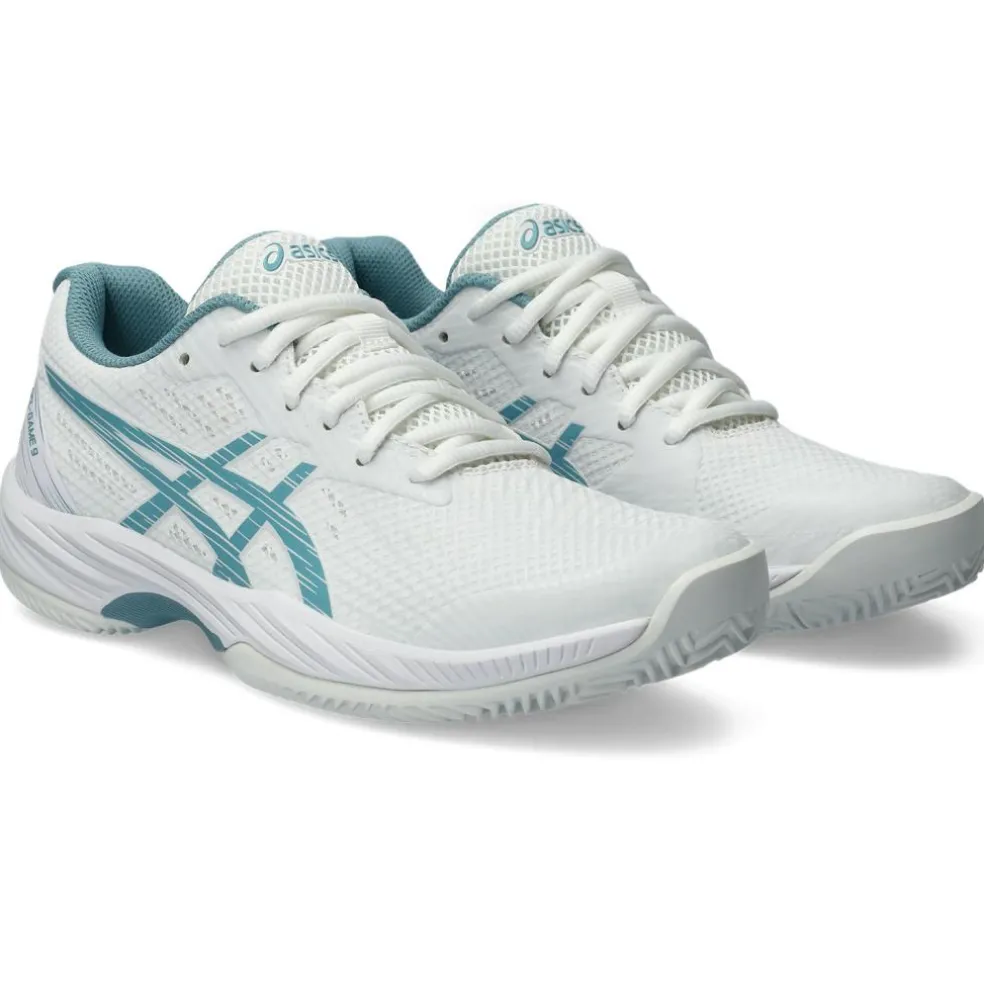 Asics Gel-Game 9 Clay/OC tennisschoenen dames white gris blue