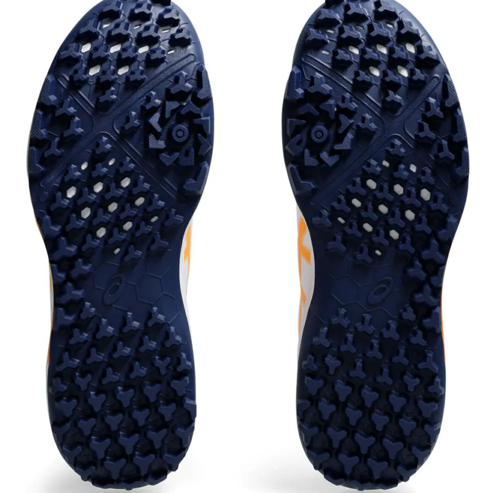 Asics GEL-LETHAL FIELD 2 hockeyschoenen dames white stadium orange