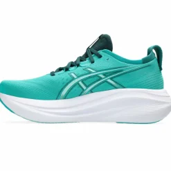 Asics Gel-Nimbus 27 hardloopschoenen heren wave teal saxon green