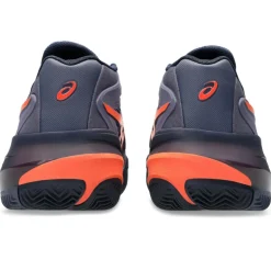 Asics Gel-Resolution X Clay tennisschoenen heren greyish purple nova orange