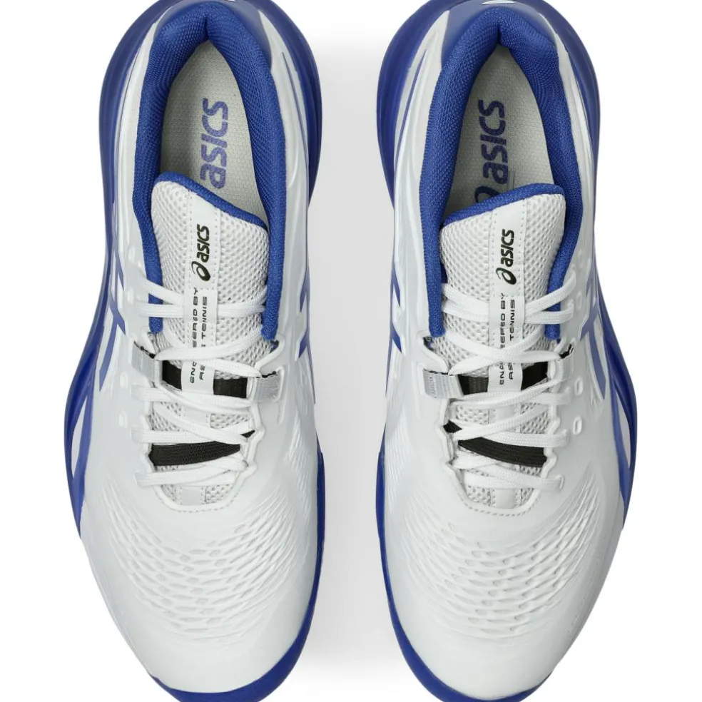 Asics GEL-RESOLUTION X CLAY tennisschoenen heren white dark cobalt