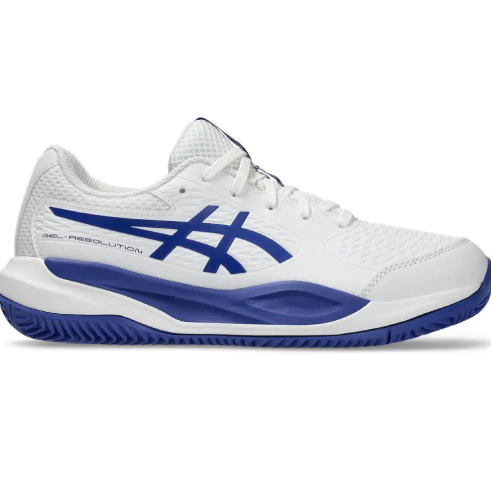 Asics GEL-RESOLUTION X GS CLAY tennisschoenen junior white dark cobalt