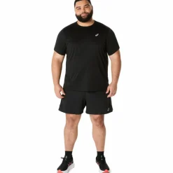 Asics Road 5 inch hardloopbroek heren performance black graphite grey