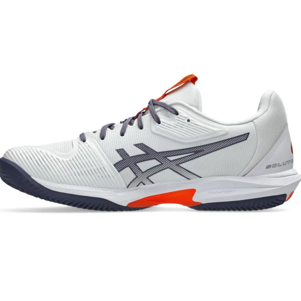 Asics Solution Speed FF 3 Clay tennisschoenen heren white greyish purple