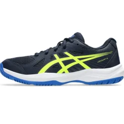 Asics Upcourt 6 GS indoorschoenen junior midnight safety yellow