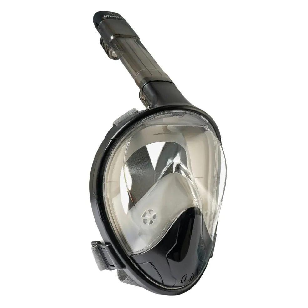 Atlantis 3.0 Full Face snorkelmasker black grey - S - M
