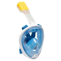 Atlantis Full Face snorkelmasker junior wit blauw