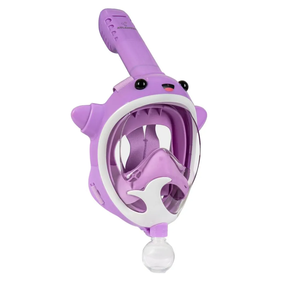Atlantis Full Face Whale snorkelmasker junior purple