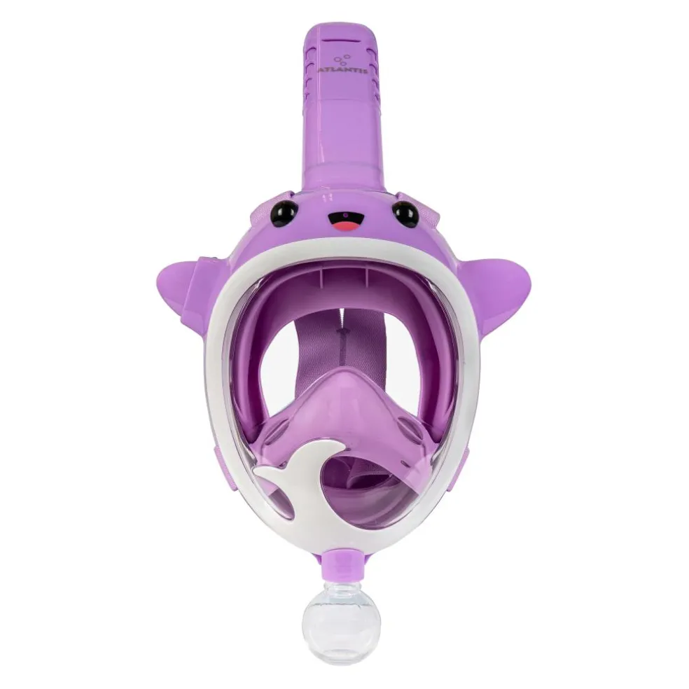 Atlantis Full Face Whale snorkelmasker junior purple
